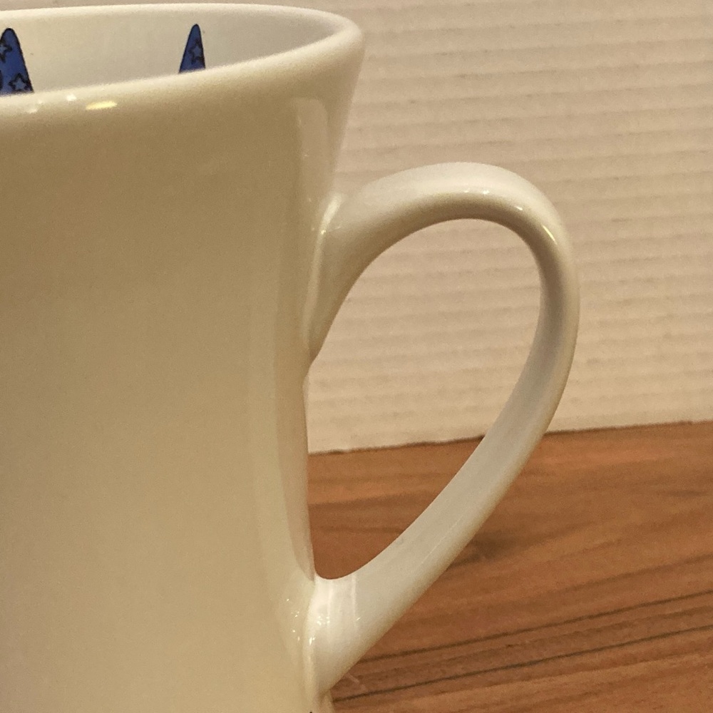 Disney Tall 6” White Mug with Red and Blue Sorcerer Mickey Accents - Picture 7 of 9